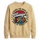60th Birthday Present Unisex Sweatshirt Vintage 1966 Aged To Perfection
