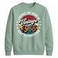 60th Birthday Present Unisex Sweatshirt Vintage 1966 Aged To Perfection