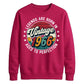 60th Birthday Present Unisex Sweatshirt Vintage 1966 Aged To Perfection