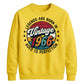 60th Birthday Present Unisex Sweatshirt Vintage 1966 Aged To Perfection