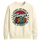 60th Birthday Present Unisex Sweatshirt Vintage 1966 Aged To Perfection