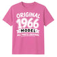 60th Birthday Present Unisex Tshirt Original 1966 Model All Parts Original