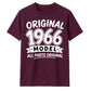 60th Birthday Present Unisex Tshirt Original 1966 Model All Parts Original