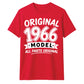 60th Birthday Present Unisex Tshirt Original 1966 Model All Parts Original