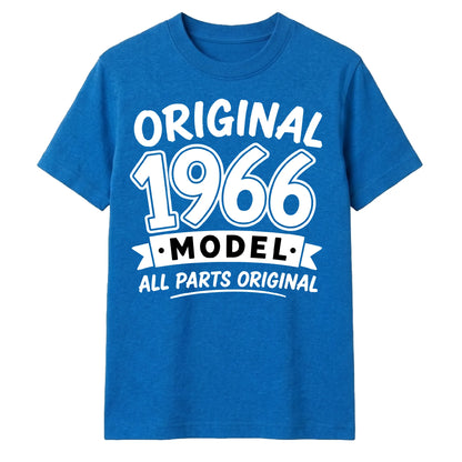 60th Birthday Present Unisex Tshirt Original 1966 Model All Parts Original