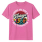 60th Birthday Present Unisex Tshirt Vintage 1966 Aged To Perfection