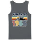 60th Birthday Tank Top Men Vintage 1966 Retro Mountain Sunset