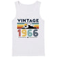 60th Birthday Tank Top Men Vintage 1966 Retro Mountain Sunset