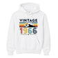 60th Birthday Unisex Hoodie Vintage 1966 Retro Mountain Sunset
