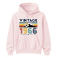 60th Birthday Unisex Hoodie Vintage 1966 Retro Mountain Sunset