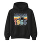 60th Birthday Unisex Hoodie Vintage 1966 Retro Mountain Sunset