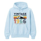 60th Birthday Unisex Hoodie Vintage 1966 Retro Mountain Sunset
