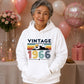 60th Birthday Unisex Hoodie Vintage 1966 Retro Mountain Sunset