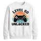 60th Birthday Unisex Sweatshirt Level 60 Unlocked Retro Gamer