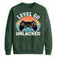 60th Birthday Unisex Sweatshirt Level 60 Unlocked Retro Gamer