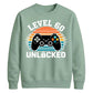 60th Birthday Unisex Sweatshirt Level 60 Unlocked Retro Gamer