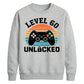 60th Birthday Unisex Sweatshirt Level 60 Unlocked Retro Gamer