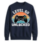 60th Birthday Unisex Sweatshirt Level 60 Unlocked Retro Gamer