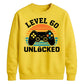 60th Birthday Unisex Sweatshirt Level 60 Unlocked Retro Gamer