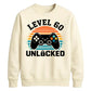 60th Birthday Unisex Sweatshirt Level 60 Unlocked Retro Gamer