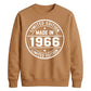 60th Birthday Unisex Sweatshirt Made in 1966 Limited Edition Vintage