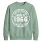 60th Birthday Unisex Sweatshirt Made in 1966 Limited Edition Vintage