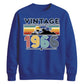 60th Birthday Unisex Sweatshirt Vintage 1966 Retro Mountain Sunset