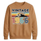 60th Birthday Unisex Sweatshirt Vintage 1966 Retro Mountain Sunset