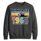 60th Birthday Unisex Sweatshirt Vintage 1966 Retro Mountain Sunset