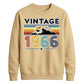 60th Birthday Unisex Sweatshirt Vintage 1966 Retro Mountain Sunset