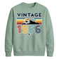 60th Birthday Unisex Sweatshirt Vintage 1966 Retro Mountain Sunset