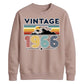 60th Birthday Unisex Sweatshirt Vintage 1966 Retro Mountain Sunset