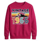 60th Birthday Unisex Sweatshirt Vintage 1966 Retro Mountain Sunset