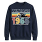 60th Birthday Unisex Sweatshirt Vintage 1966 Retro Mountain Sunset