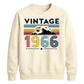 60th Birthday Unisex Sweatshirt Vintage 1966 Retro Mountain Sunset