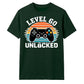 60th Birthday Unisex Tshirt Level 60 Unlocked Retro Gamer