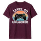 60th Birthday Unisex Tshirt Level 60 Unlocked Retro Gamer