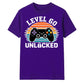 60th Birthday Unisex Tshirt Level 60 Unlocked Retro Gamer