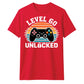 60th Birthday Unisex Tshirt Level 60 Unlocked Retro Gamer