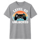 60th Birthday Unisex Tshirt Level 60 Unlocked Retro Gamer