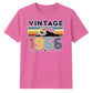 60th Birthday Unisex Tshirt Vintage 1966 Retro Mountain Sunset