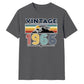 60th Birthday Unisex Tshirt Vintage 1966 Retro Mountain Sunset