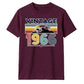 60th Birthday Unisex Tshirt Vintage 1966 Retro Mountain Sunset