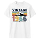 60th Birthday Unisex Tshirt Vintage 1966 Retro Mountain Sunset