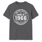 60th Birthday Unisex Tshirt Made in 1966 Limited Edition Vintage