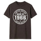 60th Birthday Unisex Tshirt Made in 1966 Limited Edition Vintage