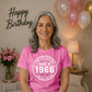 60th Birthday Unisex Tshirt Made in 1966 Limited Edition Vintage