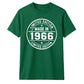 60th Birthday Unisex Tshirt Made in 1966 Limited Edition Vintage