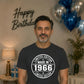 60th Birthday Unisex Tshirt Made in 1966 Limited Edition Vintage