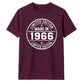 60th Birthday Unisex Tshirt Made in 1966 Limited Edition Vintage